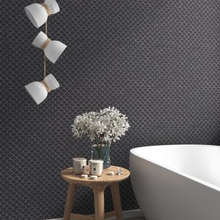 Soul Matt Black Glass Mosaic Tile