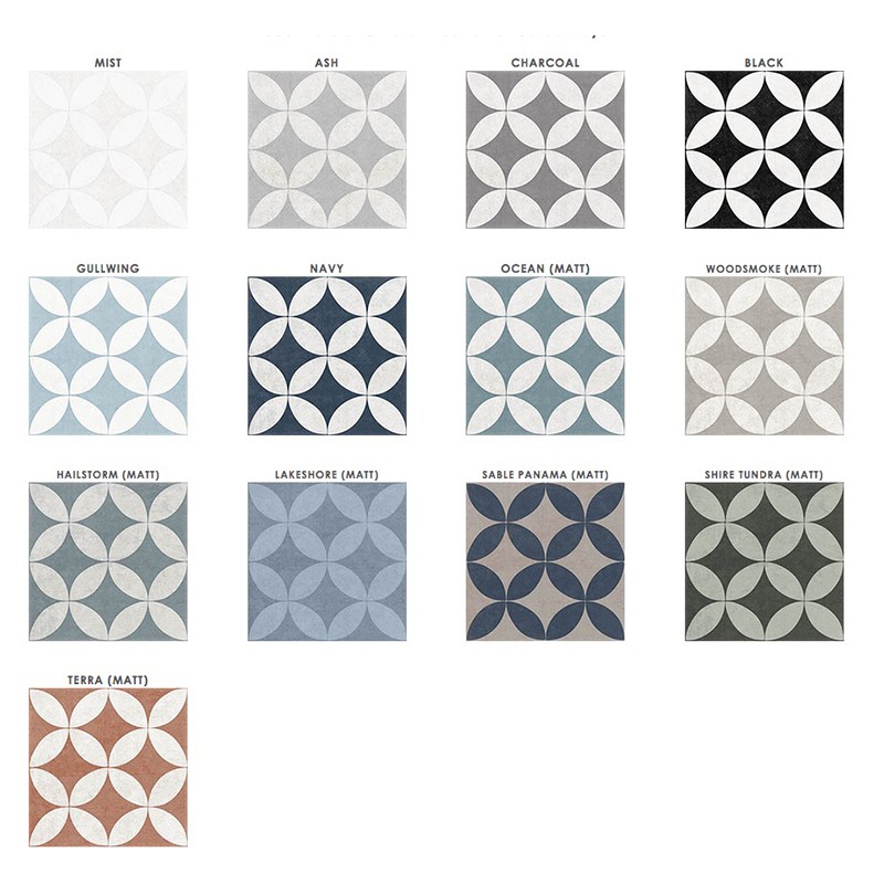 Artisan Series Encaustic Cement Look Decorative Tile - Western Distributors