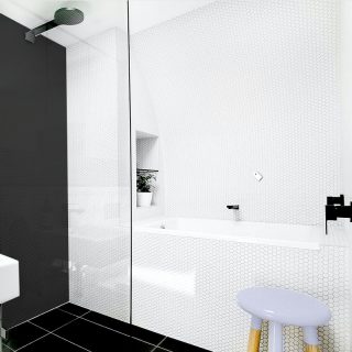 Hexagonal White Matt Mosaic Tile