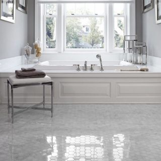 Hexagonal Porcelain Bathroom Tile