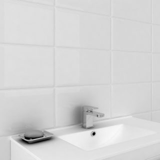 White Wall Tile For Bathroom