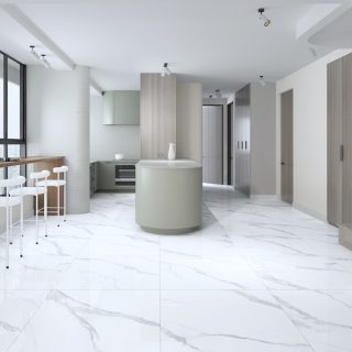 White Polished Porcelain Tile